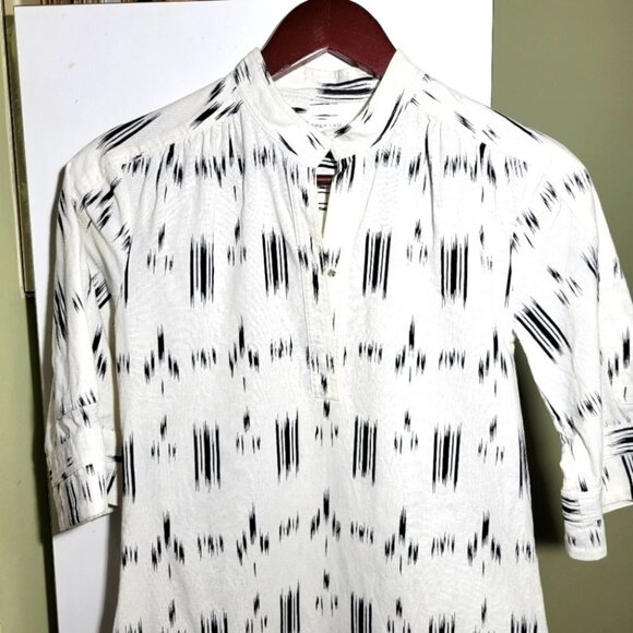 ❤️ 3 for $35 Derek Lam 10 Crosby ikat tribal print shirt sheath dress xs small - Picture 3 of 11